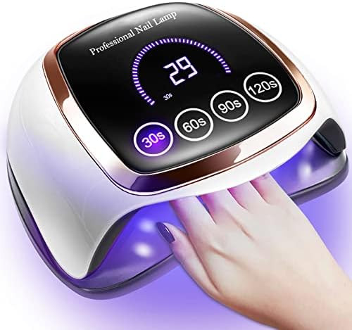 UV LED Nail Lamp, Gugusure Nail Curing Lamps for Home & Salon, Led Nail Dryer for Gel Polish with Au | Amazon (US)