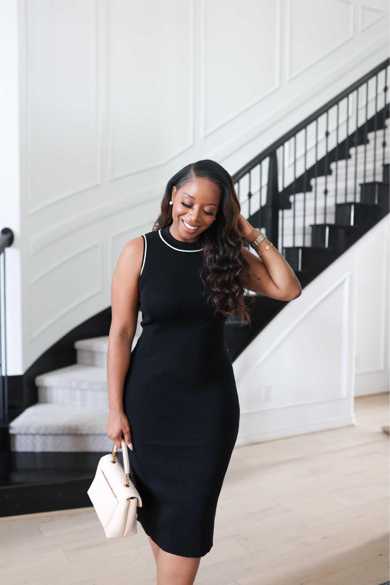 @walmart does it again with this classic black dress! This dress comes from their Free Assembly line of new arrivals. And y’all you must grab it now because it’ll sell out fast!! Wearing a medium, but the material is stretchy!! 

#ad #walmartfashion #freeassembly @walmartfashion