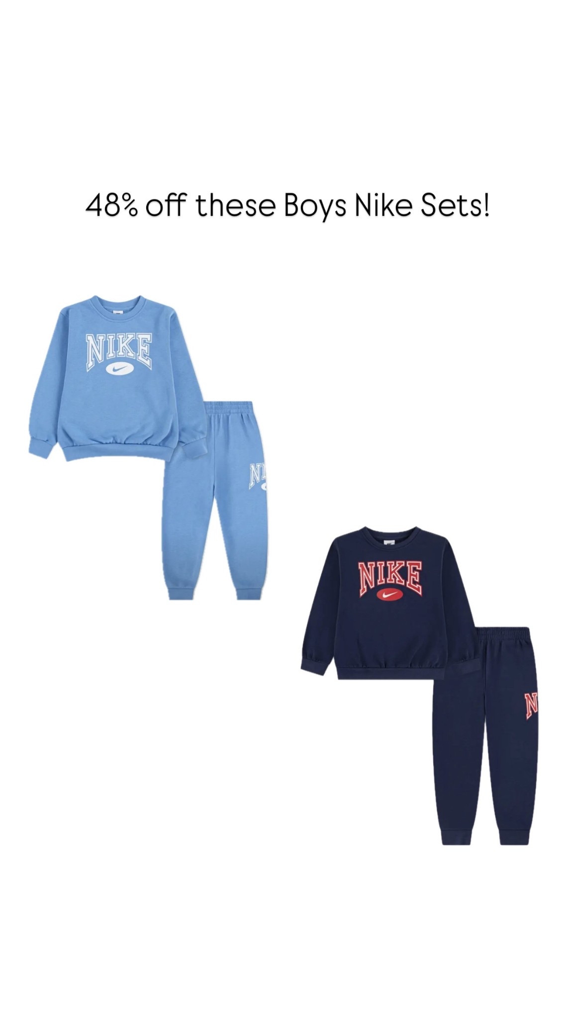 These Nike sets for boys are marked down 48% off!! 

Nike / kids sets / Nordstrom rack / gifts for boys 

#LTKFindsUnder50 #LTKFindsUnder100