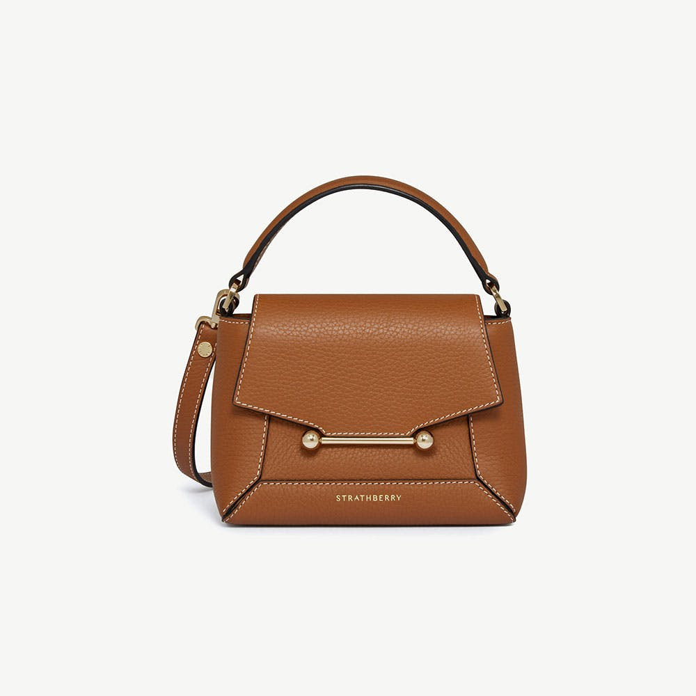 Mosaic Nano - Tan with Vanilla Stitch | Strathberry | Strathberry