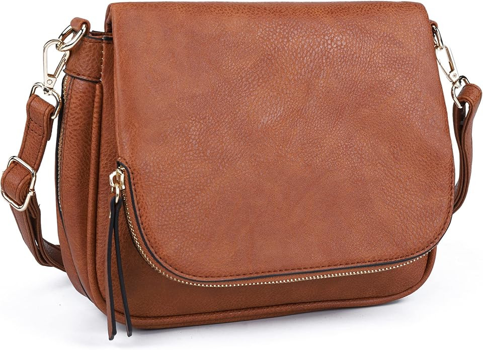 Crossbody Bags for Women Small Pu Leather Over the Shoulder Purses and Flap Cross Body Handbags w... | Amazon (US)