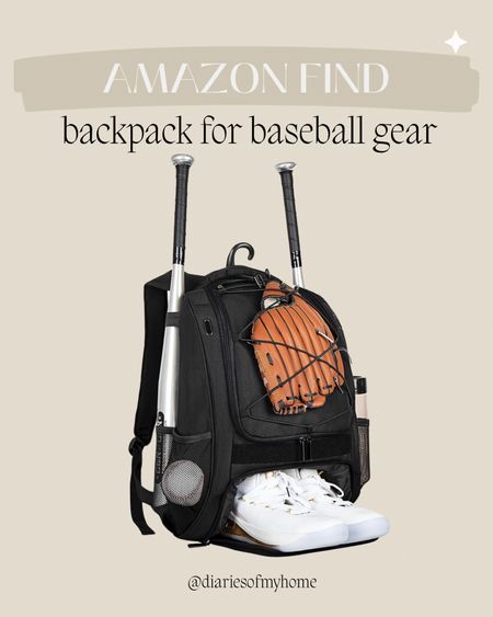 I got this backpack for my son’s baseball gear and love how it keeps everything organized!

#baseball #baseballmom #backpack #sports #organization #amazonfind #founditonamazon 

#LTKKids #LTKFindsUnder50 #LTKFindsUnder100