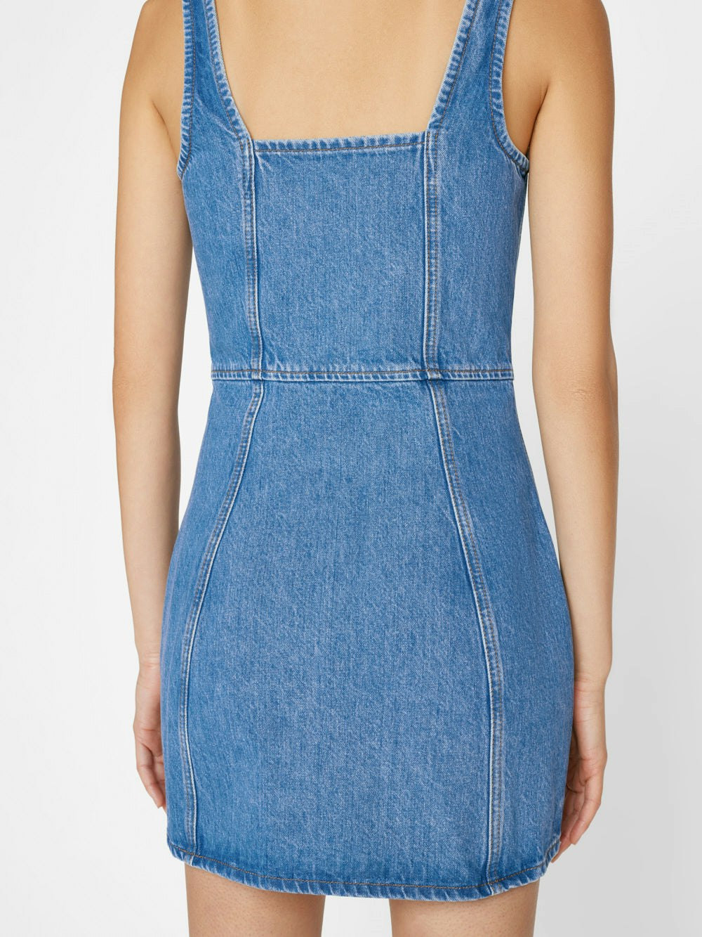 Denim Bustier Zip Dress -- Sea Level | Frame Denim
