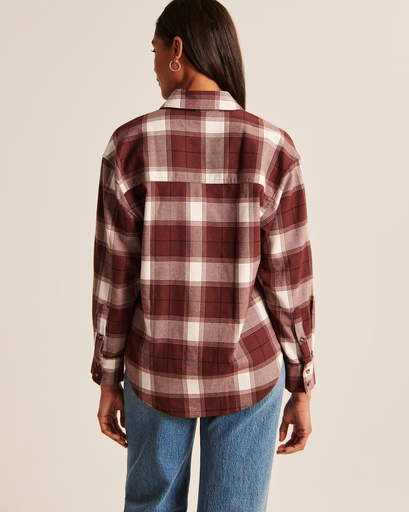 Oversized Flannel Shirt Jacket | Abercrombie & Fitch (US)