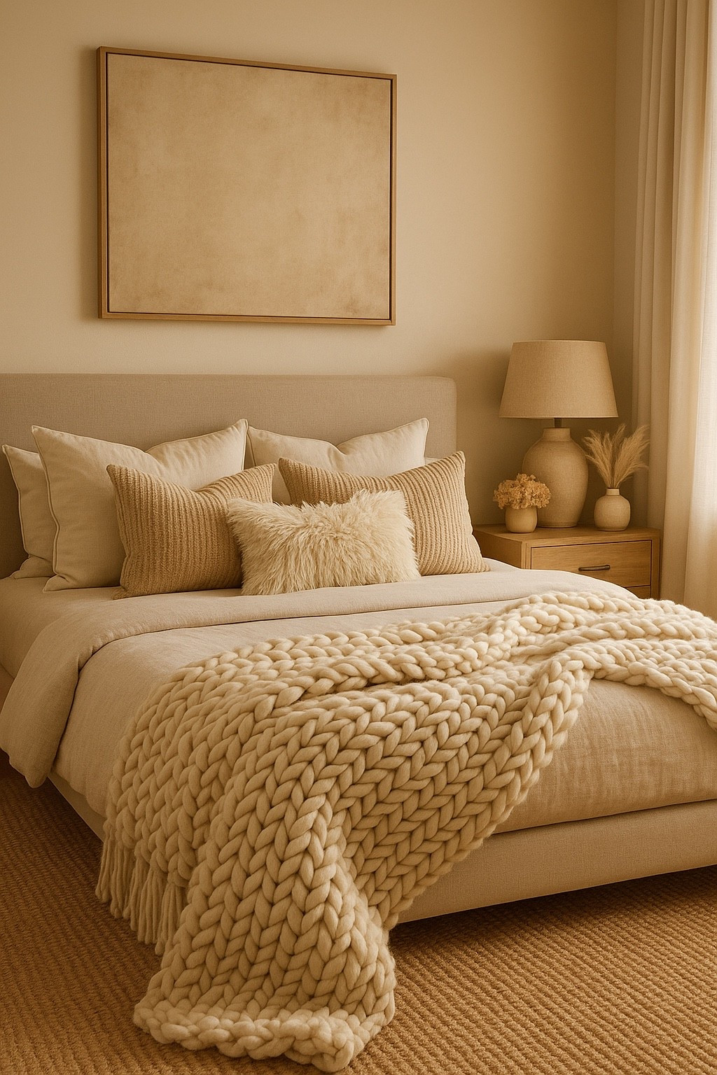 Create the coziest neutral bedroom with layered textures, chunky knit blankets, soft beige pillows, warm lighting, and minimal modern decor. Perfect for fall, winter, and everyday comfort lovers. Save this look and shop everything below — cozy girl vibes only ✨🧸🤍#LTKHome
	•	#LTKBedroom
	•	#LTKHomeDecor
	•	#LTKSaleAlert
	•	#LTKUnder50
	•	#LTKUnder100
	•	#LTKCozy
	•	#LTKNeutral
	•	#LTKFinds
	•	#LTKHomeStyle
	•	#LTKHolidayHome
	•	#LTKFallHome
	•	#LTKWinterHome
