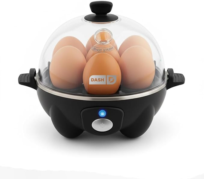 DASH Electric Rapid Egg Cooker for Hard Boiled/Poached/Scrambled Eggs or Omelets with Auto Shut-O... | Amazon (US)