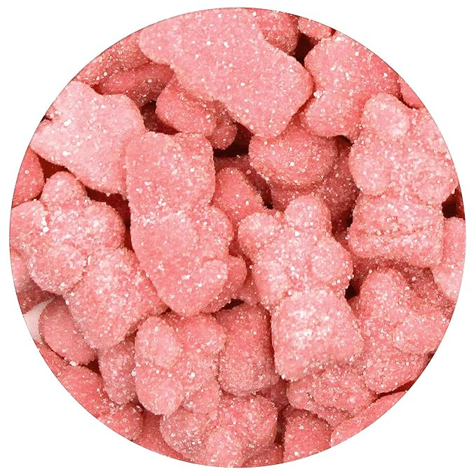 Pink Gummy Bears Sugared, Pink Candy Strawberry Flavored, The Hampton Popcorn & Candy Company, 2.... | Amazon (US)