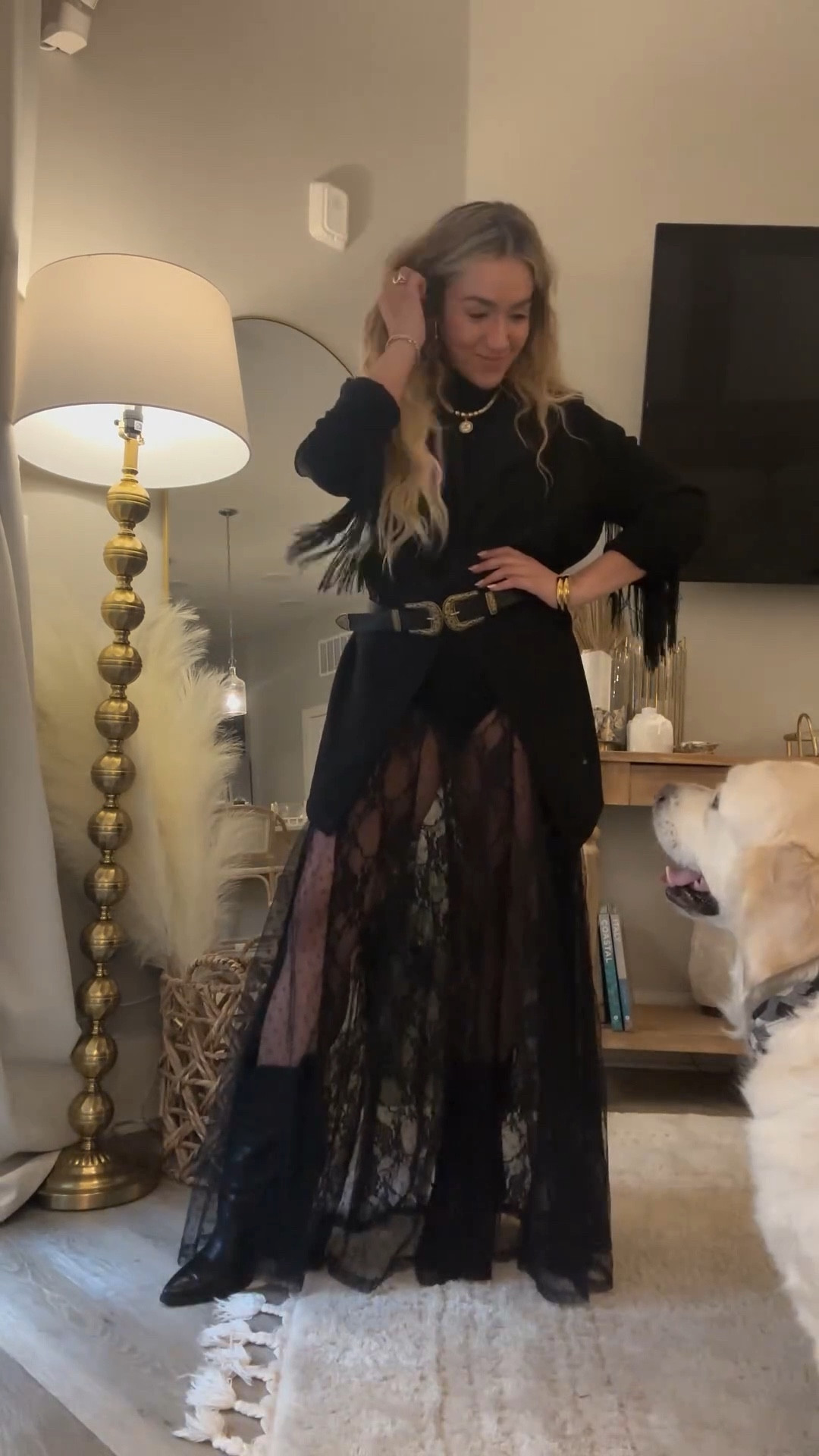 Fall…but make it a little bit country, a little bit rock ‘n’ roll 🖤✨
I never wear black, but this all-black fit just felt right — think a little Stevie Nicks, a little Ella Langley, and everything Amazon (all linked in my bio) 🖤🤠🪩 

#FallStyle #OOTD #AmazonFinds #CountryGlam #StevieNicksVibes #EllaLangleyEnergy #AllBlackFit #FallFashion #AmazonFashion #EdgyCountry