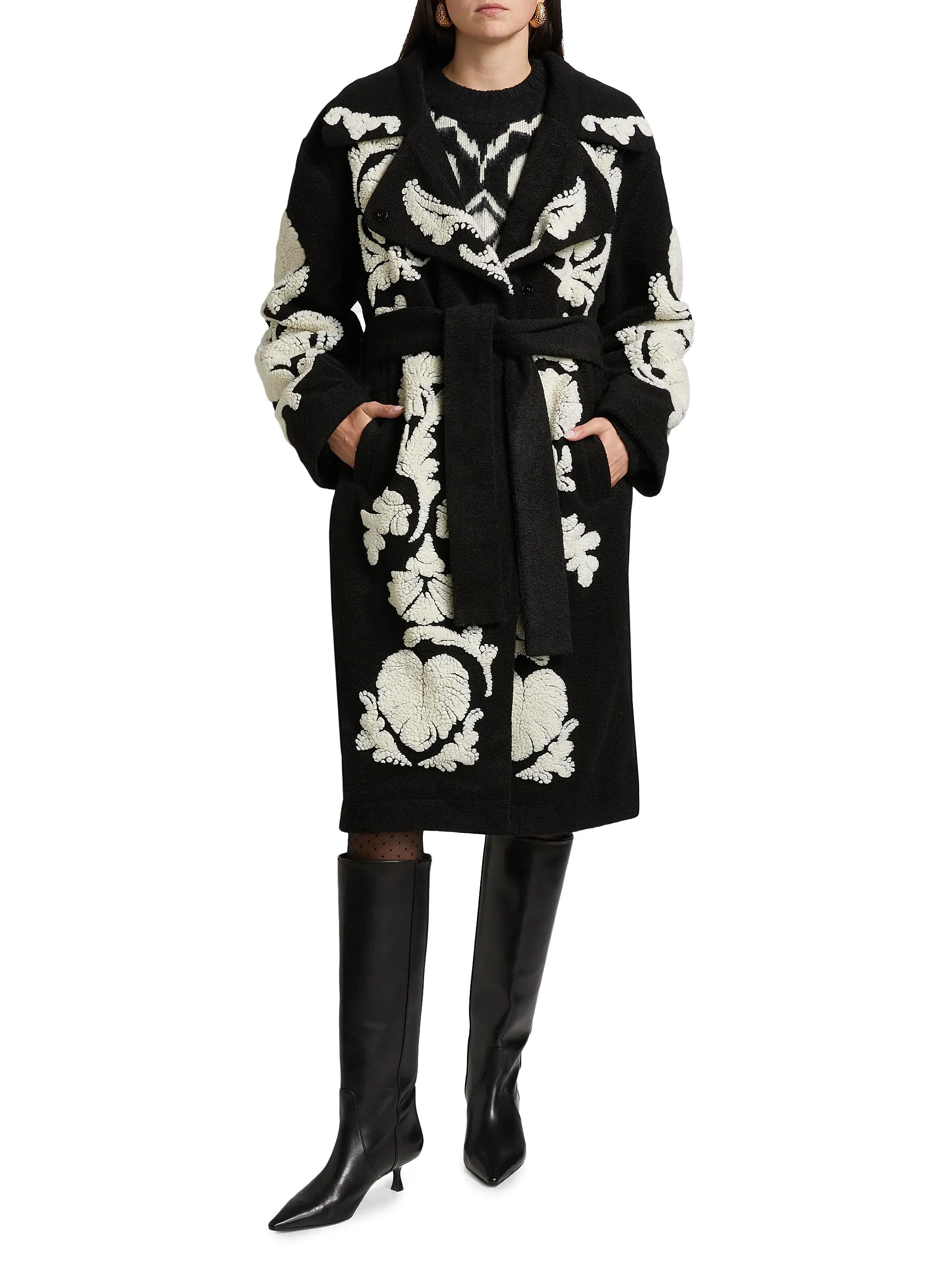 Helen Floral Fleece Coat | Saks Fifth Avenue