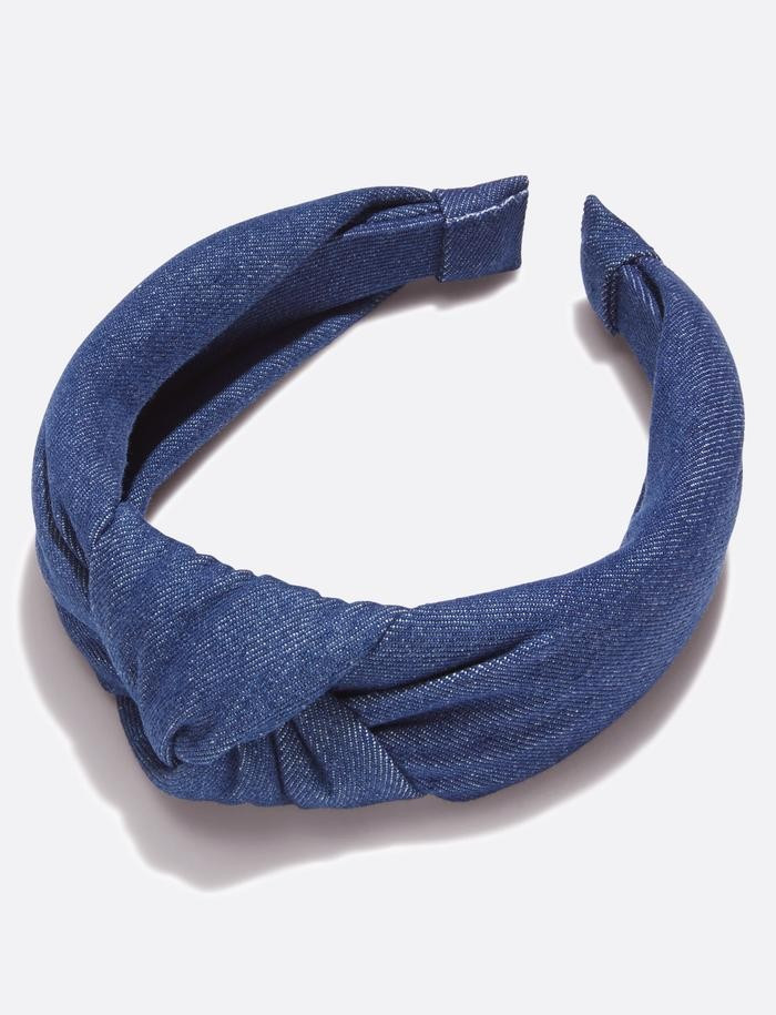 Knot Headband in Chambray | Draper James (US)
