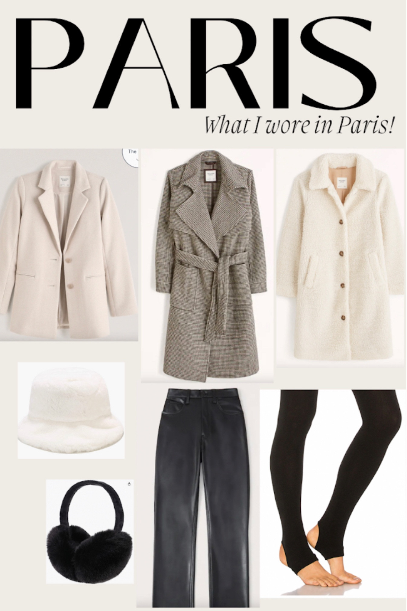 Linking all my essentials for our trip in Paris! I ordered from Amazon and Abercrombie…most on clearance! I lived in the fleece lined leggings too. 

#LTKeurope #LTKSeasonal #LTKtravel