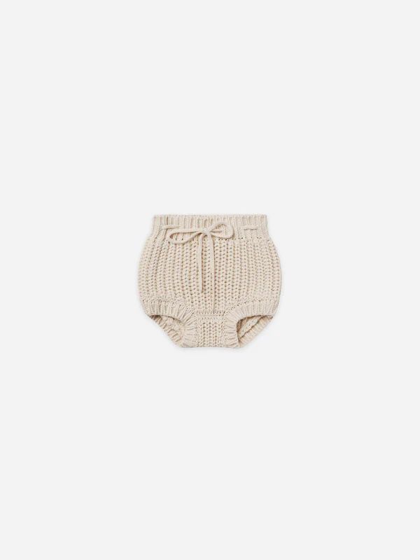 knit tie bloomer | natural | Quincy Mae