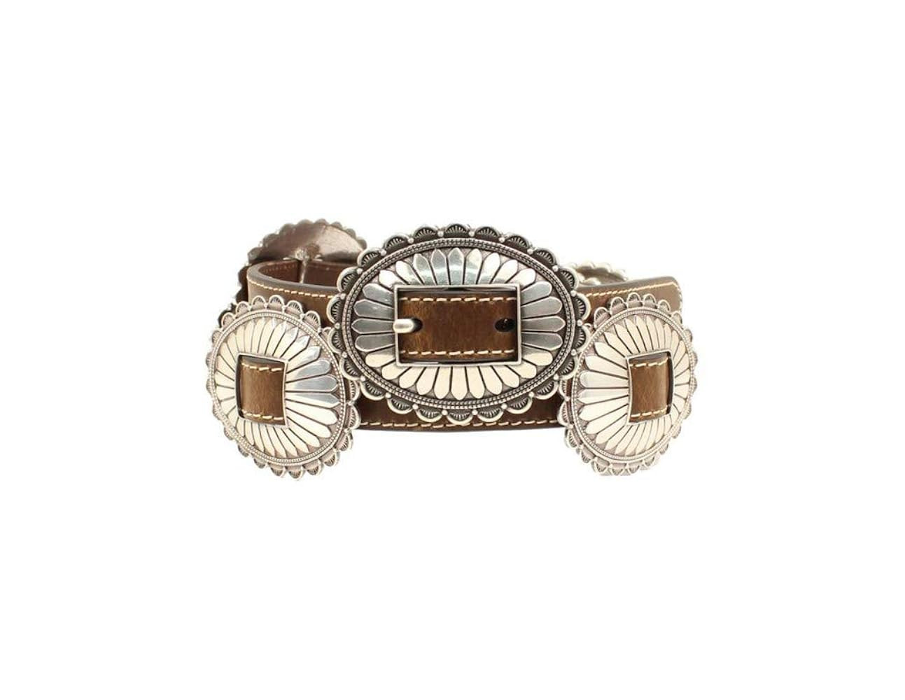 M&F Western Women's Nocona Oval Concho Belt Brown | Amazon (US)