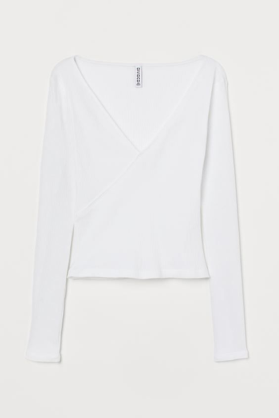 Geripptes Jerseyshirt | H&M (DE, AT, CH, NL, FI)