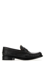Prada Leather Loafer Loafer — Black - 38.5 | Italist Inc.