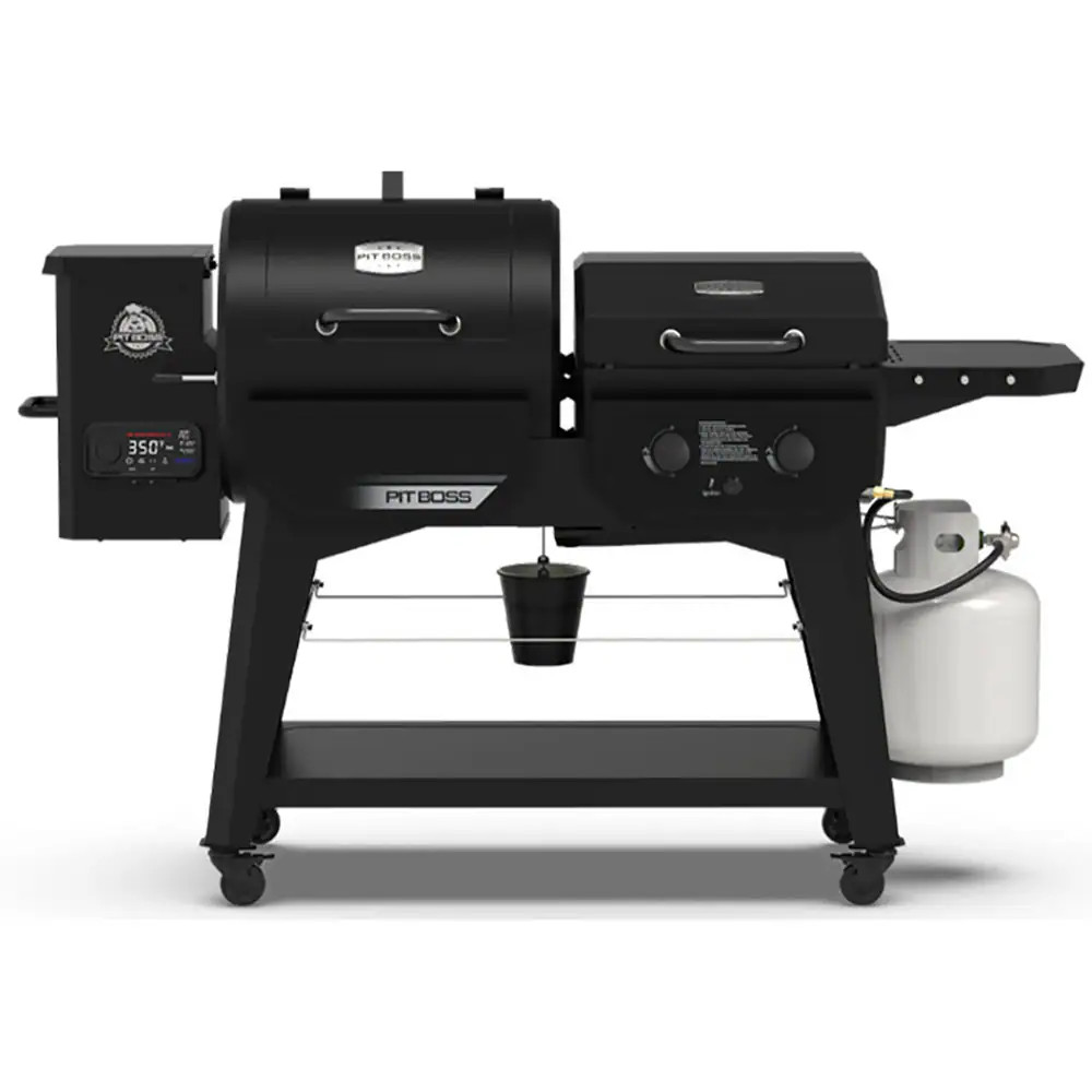 Pit Boss DX Black Liquid propane and wood pellet Combo Grill | Lowe's