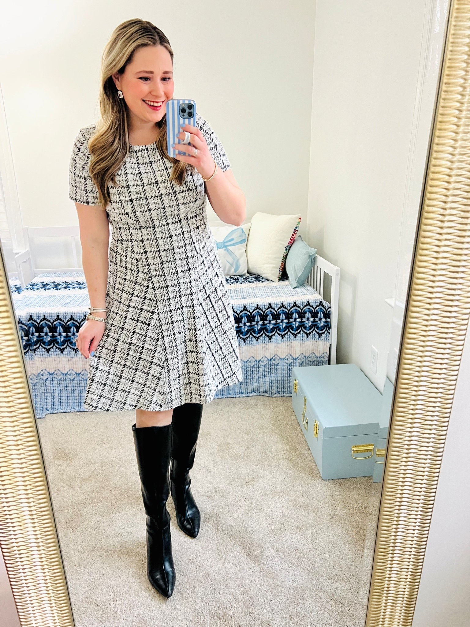 Winter work outfit || Tweed dress || White tweed 

#LTKootd #LTKWorkwear