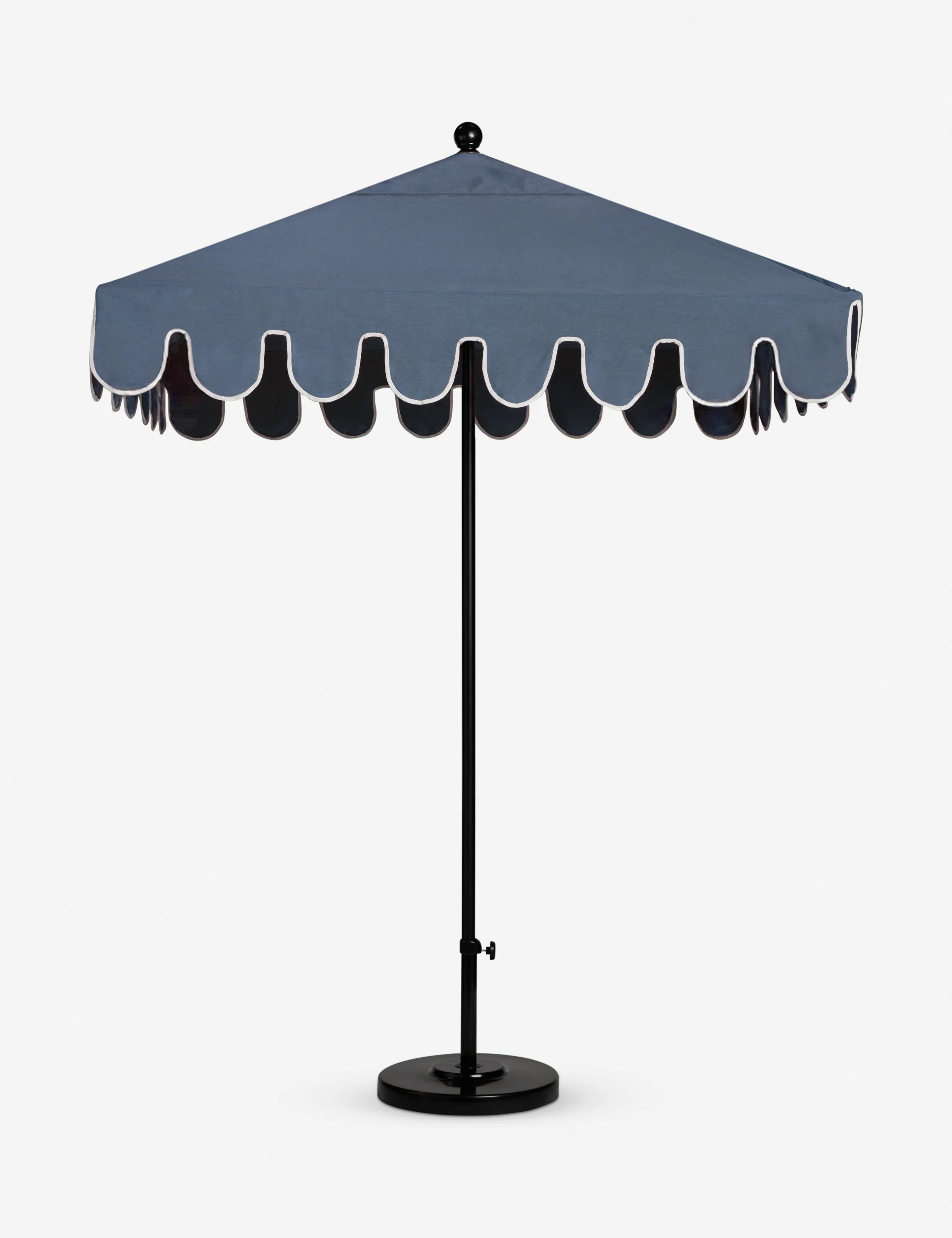 Napoli 6' Square Outdoor Umbrella, Sapphire | Lulu and Georgia 