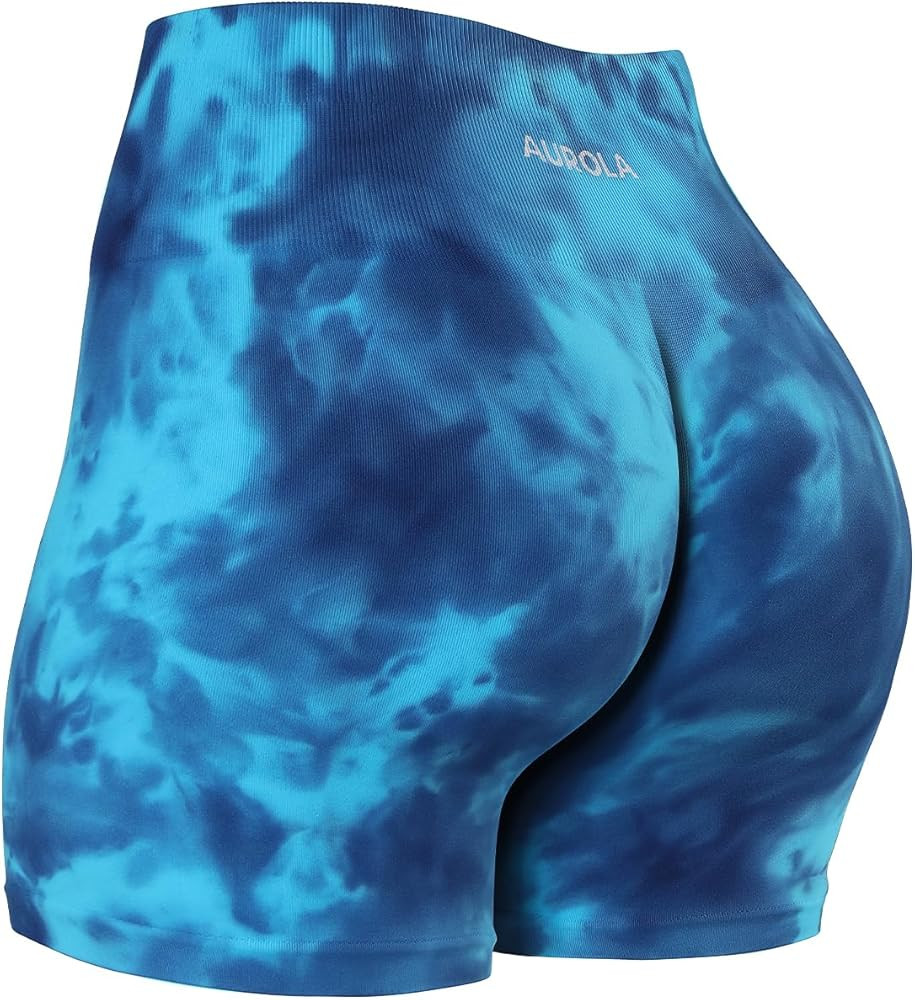 AUROLA Dream Tie Dye Workout Shorts for Women | Amazon (US)