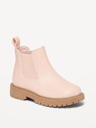 Faux-Leather Chelsea Boots for Toddler Girls | Old Navy (US)