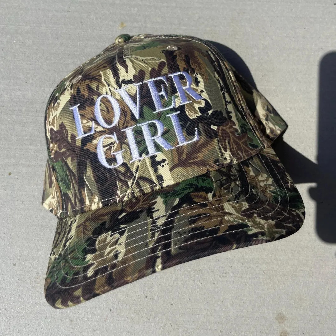 Camo Lover Girl Embroidered Trucker Hat - Etsy | Etsy (US)
