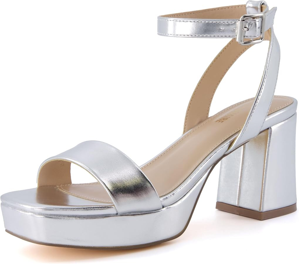 CUSHIONAIRE Women's Cherry platform dress sandal +Memory Foam and Wide Widths Available | Amazon (US)
