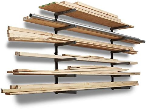 Bora Portamate Wood Organizer and Lumber Storage Metal Rack with 6-Level Wall Mount – Indoor and Out | Amazon (US)