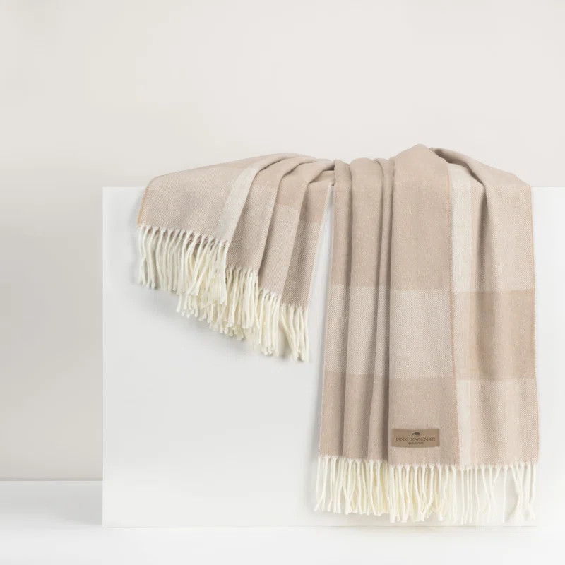 Hampton Plaid Herringbone Throw | Wayfair North America