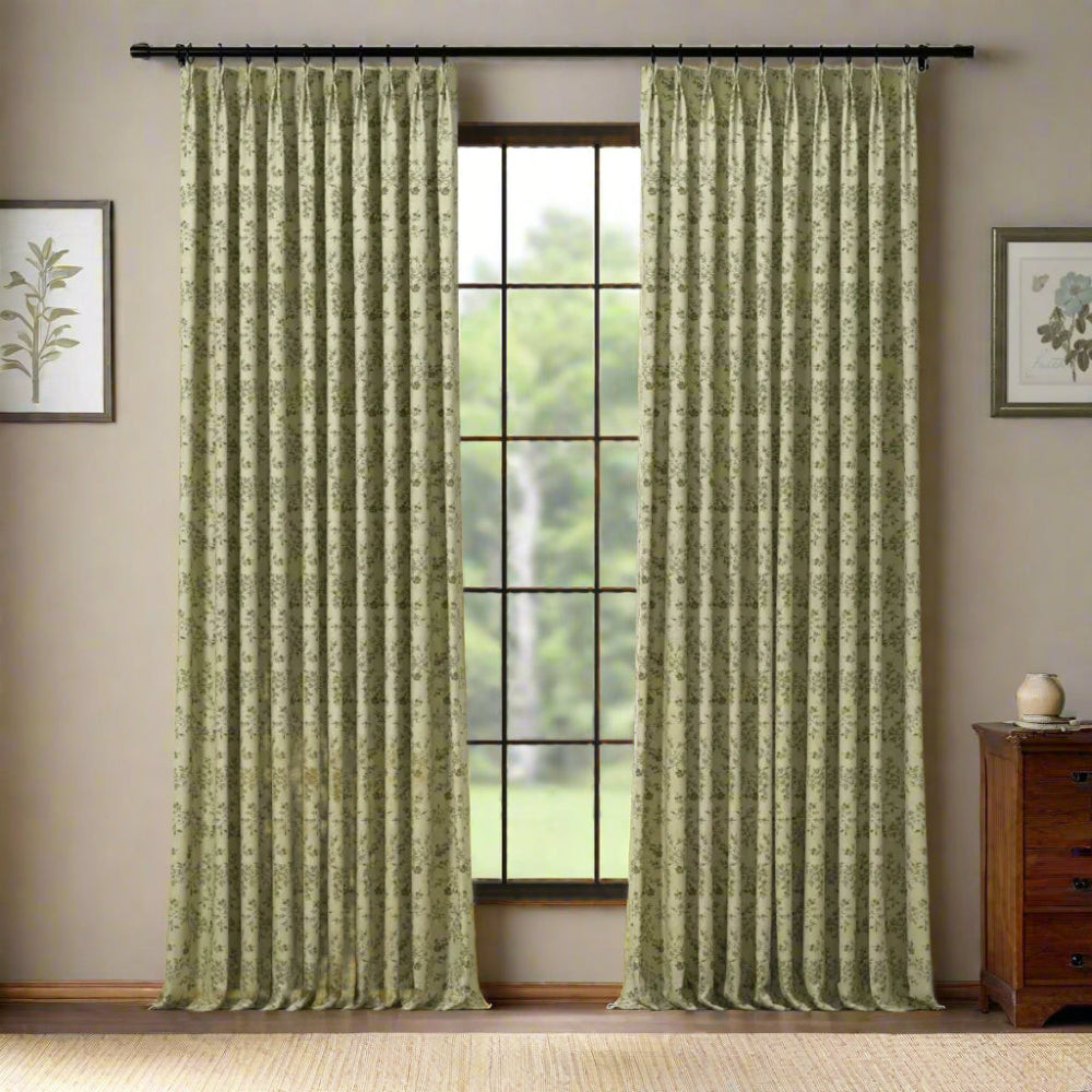 Sara Le Print Linen Drapery Pleated | TWOPAGES