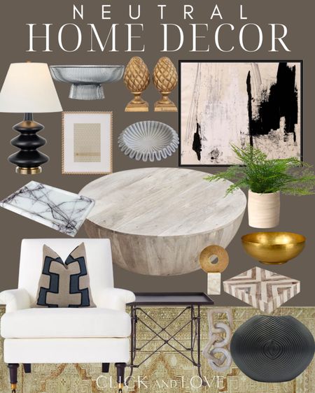 Neutral home decor inspo! Loving this tans, blacks and brass accents.🖤

Abstract art, armchair, target home, Amazon home, Walmart home, art finds, home decor, pillow covers, black side table, bookcase to core, bookshelf decor, coffee table, coffee table decor, lamp, lighting, marble, oriental rug, vase, brass bowl, fake plant, fake greenery, framed art, living room, dining room, sitting room, office space, classic home, traditional home



#LTKunder100 #LTKhome #LTKstyletip
