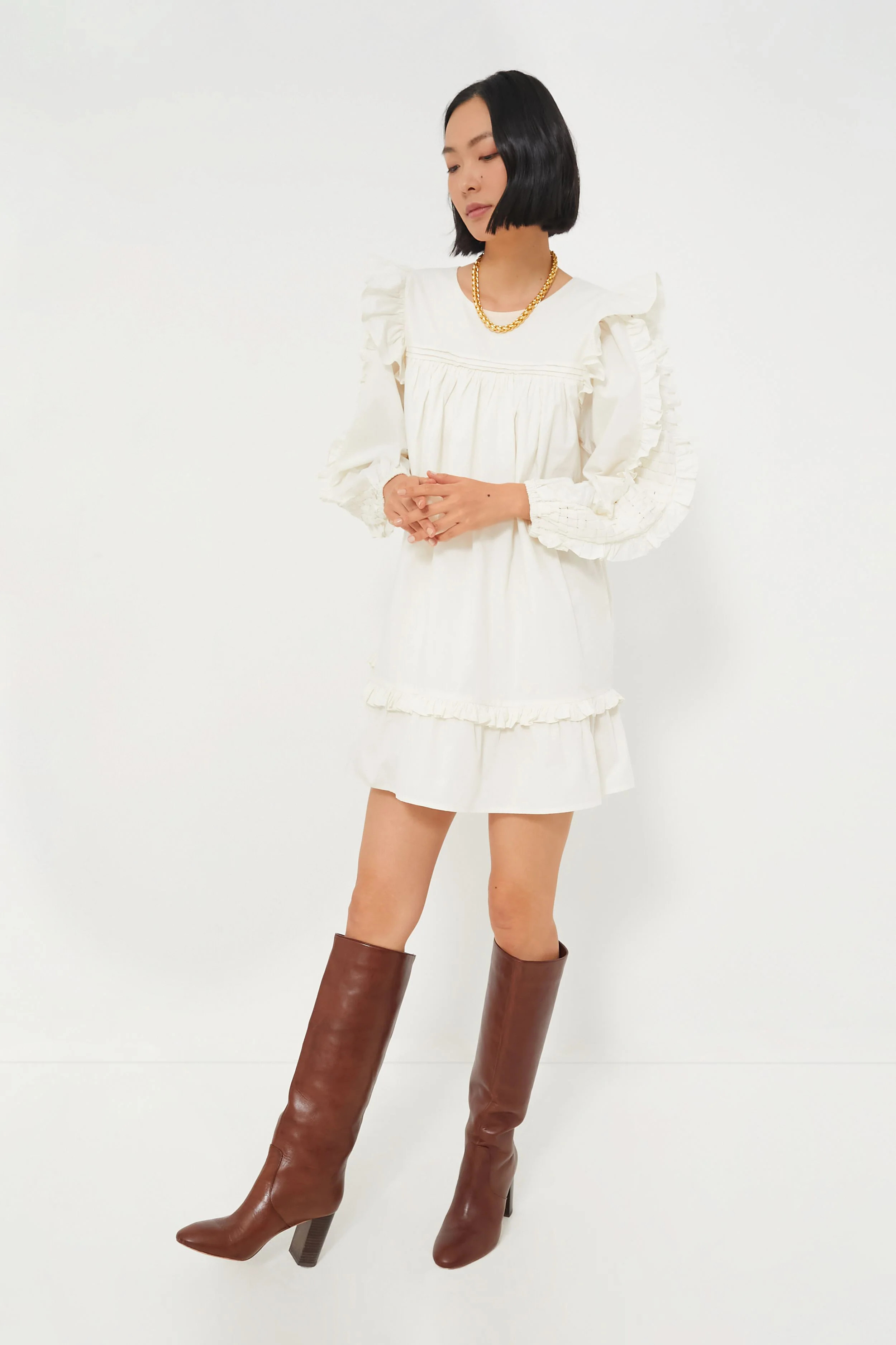 Ivory Anabelle Mini Dress | Tuckernuck (US)