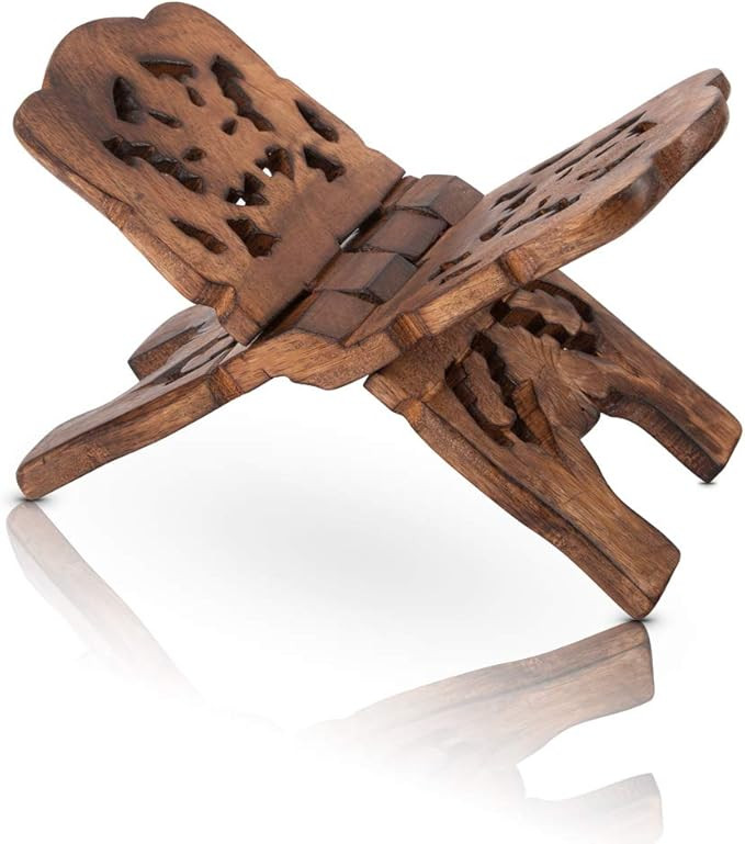 Beautiful Handmade Wooden Prayer Book Display Stand Holder Rehal for Religious Holy Books The Bib... | Amazon (US)