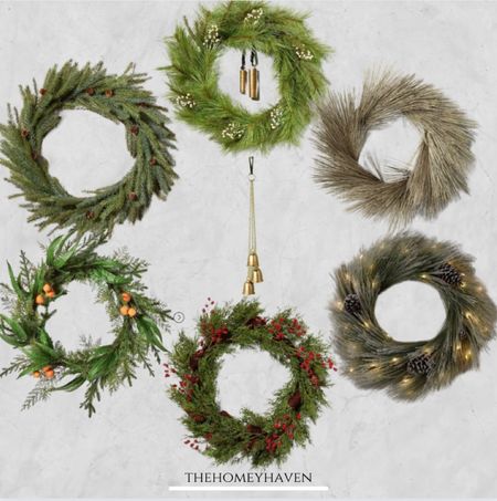 Christmas wreaths! Attach your own bells to the others!

Christmas wreaths 
Holiday wreaths
Holiday front porch 
Front porch decor 
Christmas decor
Holiday decor
Home
Home decor
Target home
Target finds 
Target 
Thehomeyhaven 

#LTKhome #LTKSeasonal #LTKHoliday