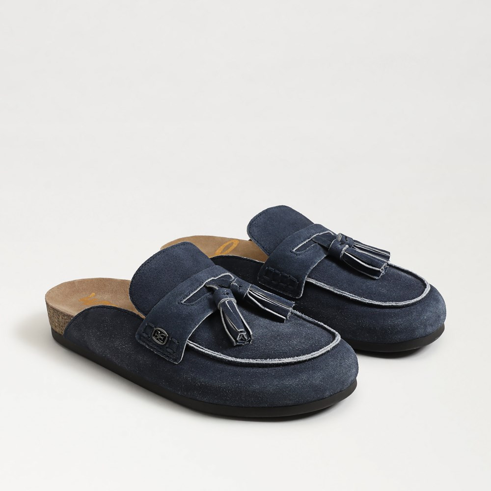 Astrid Mule Atlantic Blue Suede | Sam Edelman