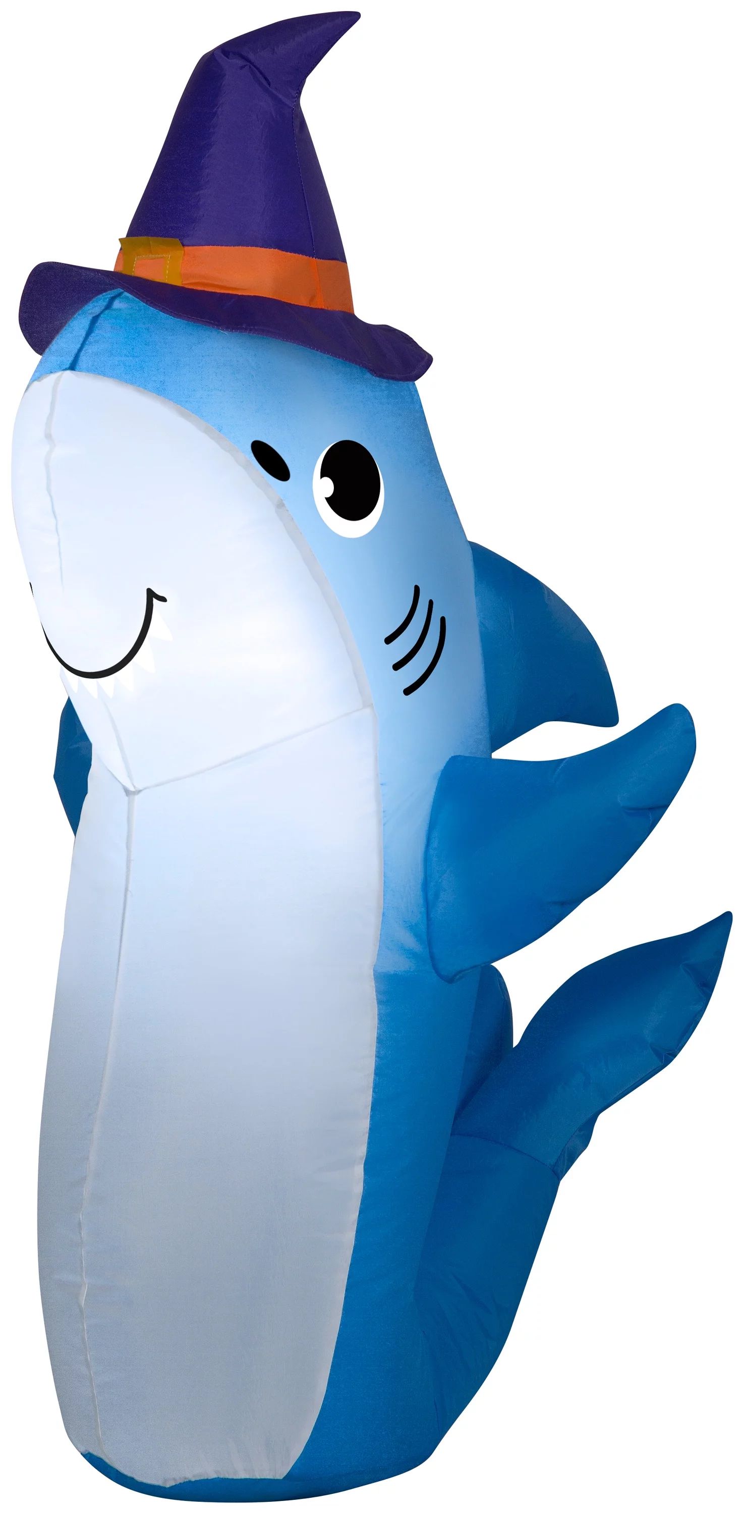 Gemmy Airblown Inflatable Shark w/Witch Hat, 3.5 ft Tall, Multicolored - Walmart.com | Walmart (US)