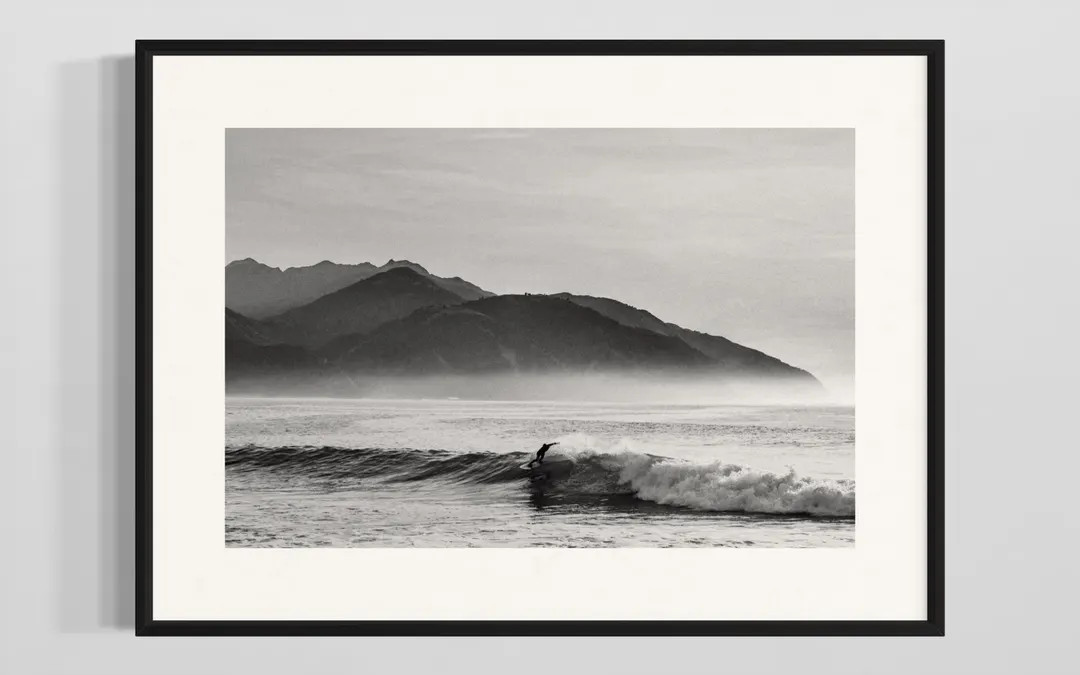 Vintage Surf Photography Print: Moody Black & White Coastal Art (unframed) - Etsy | Etsy (US)