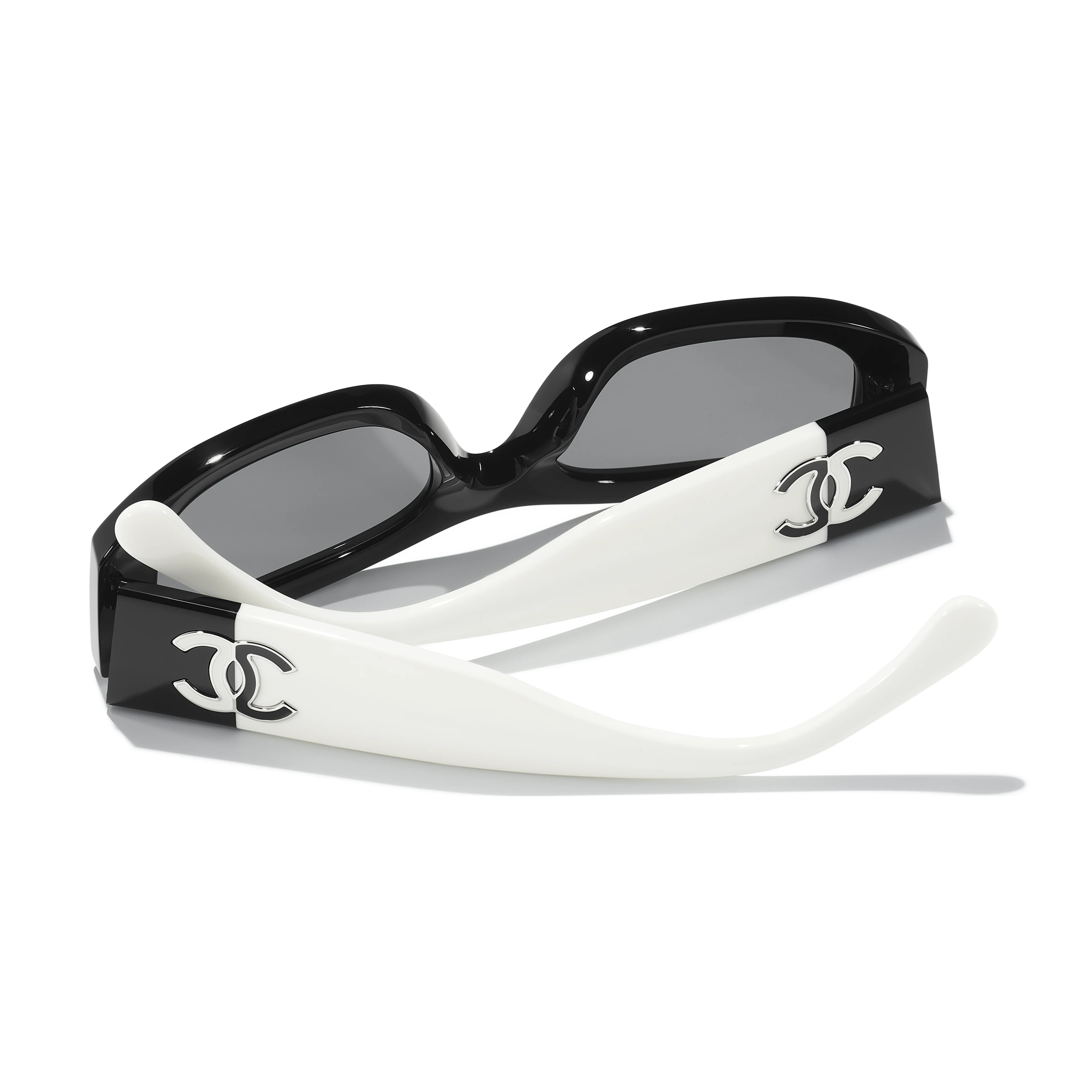 CHANEL Sunglasses: Rectangle Sunglasses, acetate — Fashion | CHANEL | Chanel, Inc. (US)