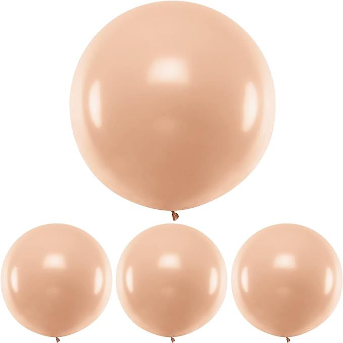 36 Inch Nude Balloons Matte Beige Balloon Wedding Eucalyptus Bridal Shower Boho Birthday Party Ge... | Amazon (US)
