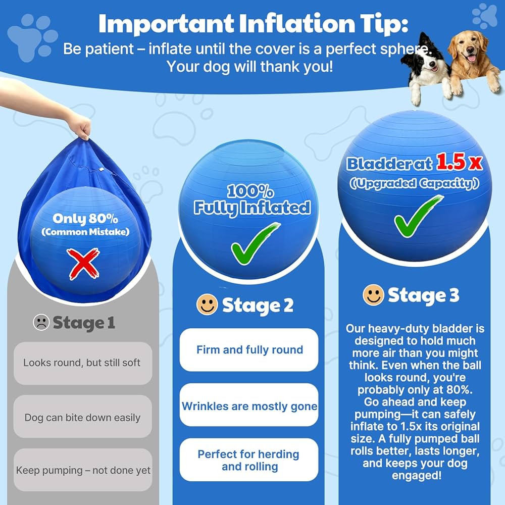 Happypaw 3.0 2026 Upgrade 25'' Herding Ball for Dogs \u2013 Enhanced Chew Resistance & Heavy-Duty... | Amazon (US)