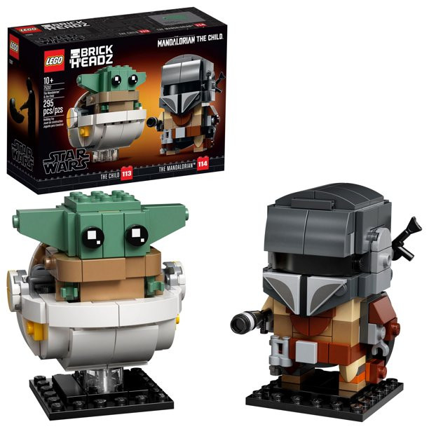 LEGO BrickHeadz Star Wars The Mandalorian & The Child 75317 Cool Collectible Star Wars Building T... | Walmart (US)