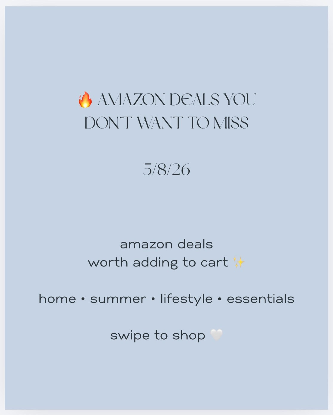 Amazon deals are DEALING today 👏✨

Sharing some of the best Amazon finds I spotted today — from cozy home upgrades and summer essentials to everyday favorites that are actually worth grabbing while they’re on sale 🤍

Included in today’s finds:
✨ viral home must-haves
✨ summer backyard essentials
✨ amazon best sellers
✨ affordable lifestyle finds
✨ everyday favorites on sale

Most of these deals are limited-time price drops and some are already selling fast 👀

🛒 Everything is linked in my bio + LTK storefront!

Save this post for later, send it to your favorite shopping bestie, and follow for daily Amazon finds + deals you don’t want to miss ✨

#LTKdayinmylife #LTKSaleAlert #LTKHome