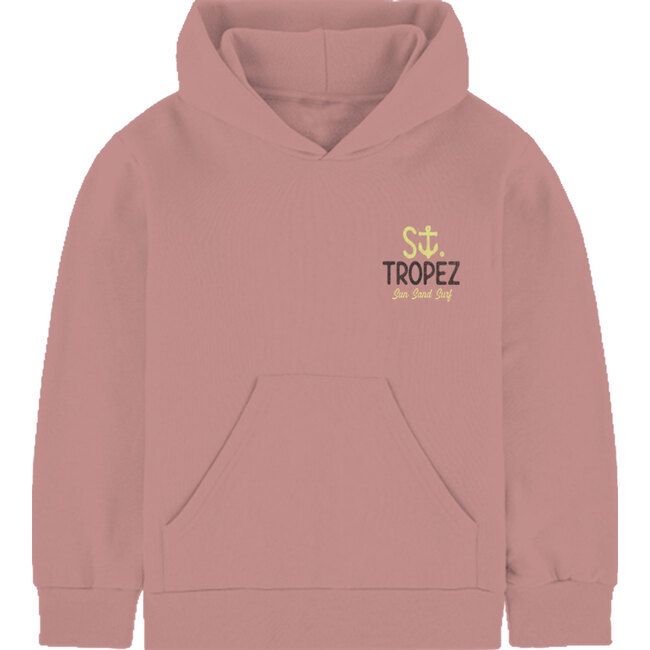 St. Tropez Hoodie, Washed Pink | Maisonette