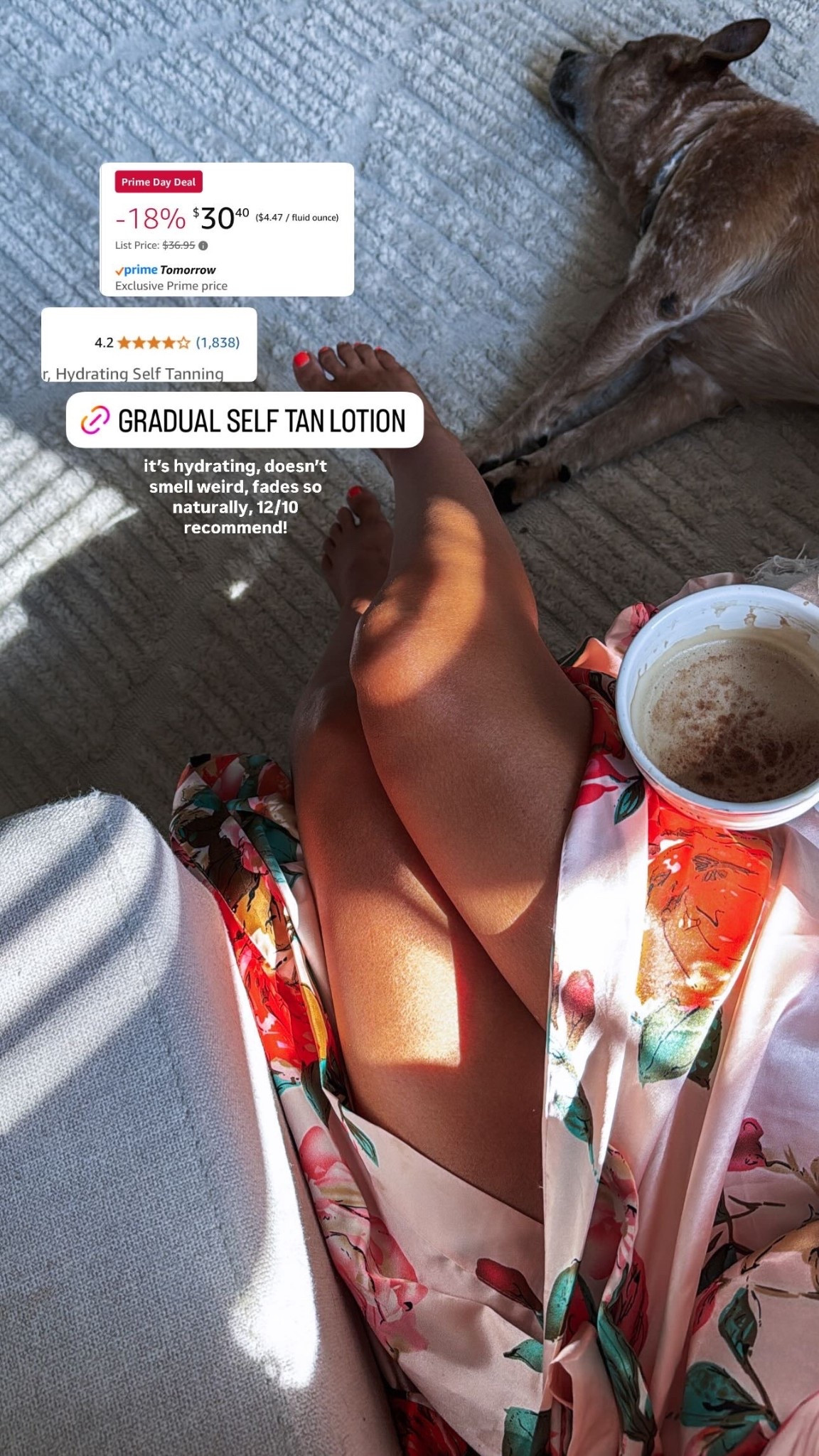 Amazon prime day gradual tan I love santal or sandstone 

#LTKFindsUnder50 #LTKSaleAlert #LTKBeauty