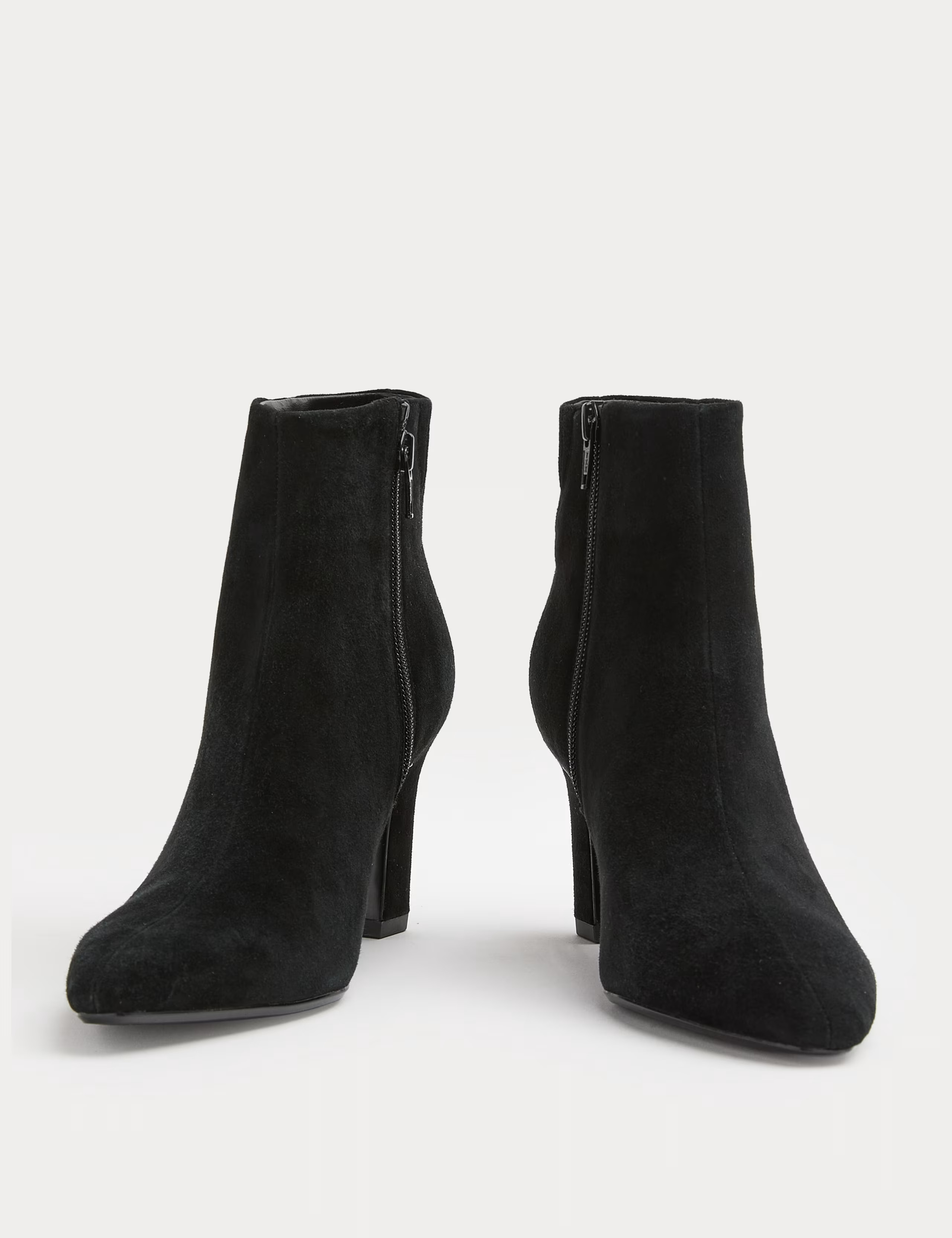 Suede Block Heel Pointed Ankle Boots | Marks & Spencer (UK)
