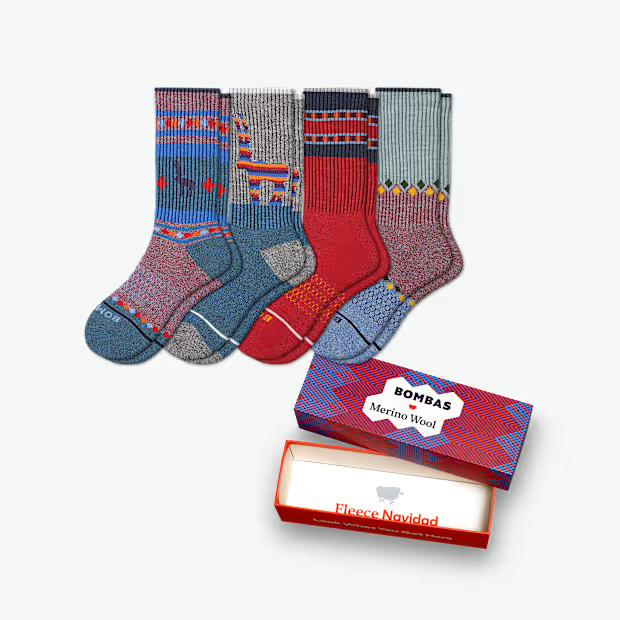 Men's Merino Wool Calf Sock 4-Pack Gift Box | Bombas