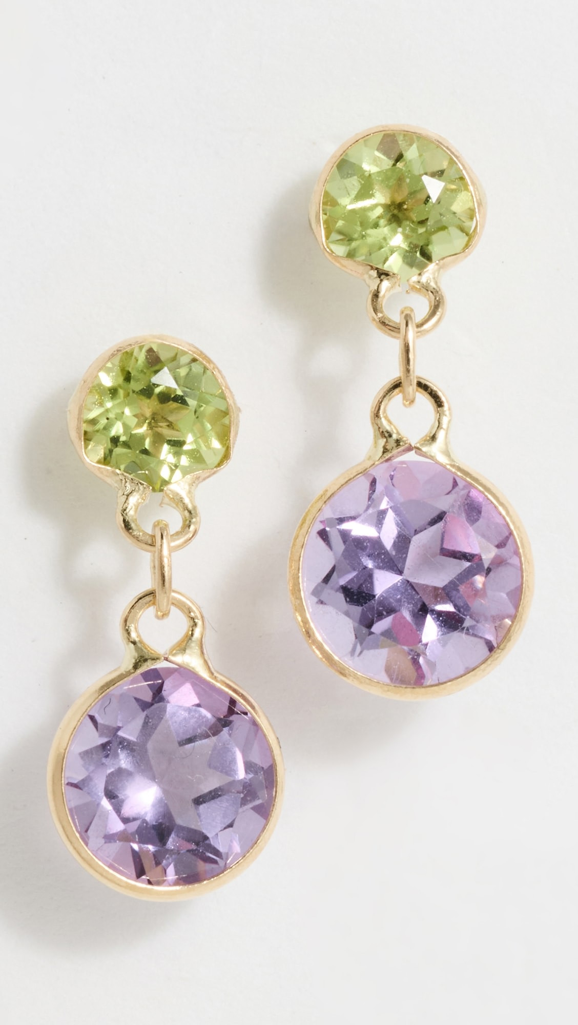 18k Amethyst Sphere Drop Earrings | Shopbop