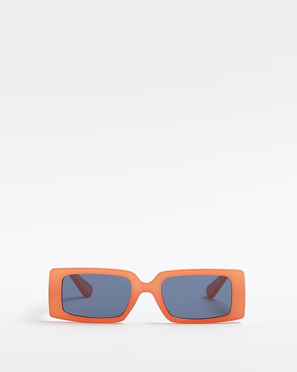 Orange rectangular frame sunglasses | River Island (UK & IE)