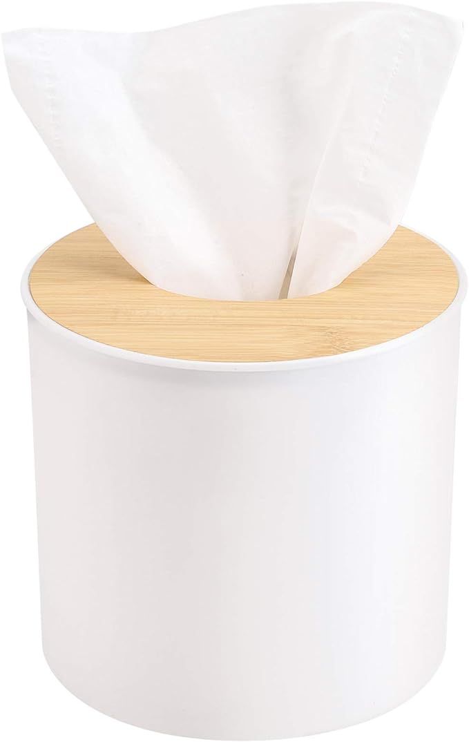 Tecbeauty Facial Tissue Dispenser Holder White Plastic Box Cover Napkin Organizer for Bathroom, K... | Amazon (US)