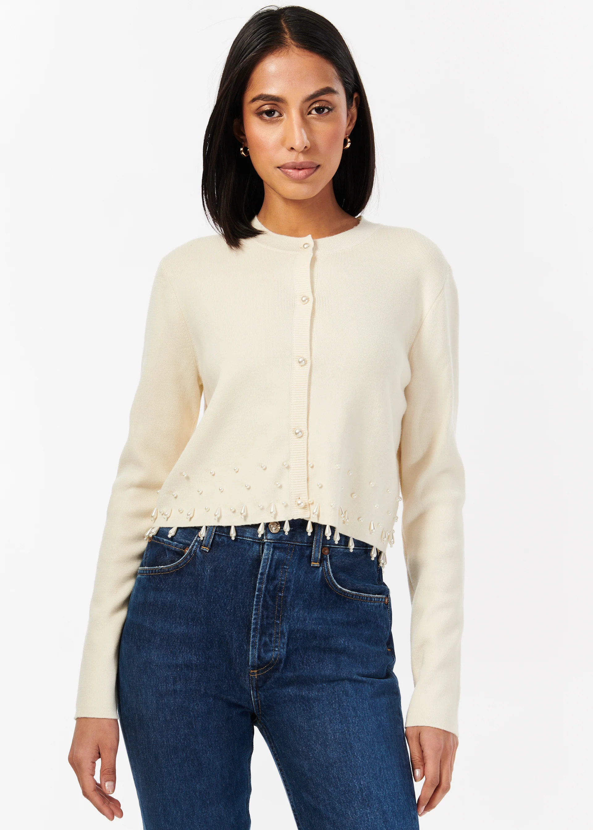 Perdita Cardigan Macadamia | CAMI NYC