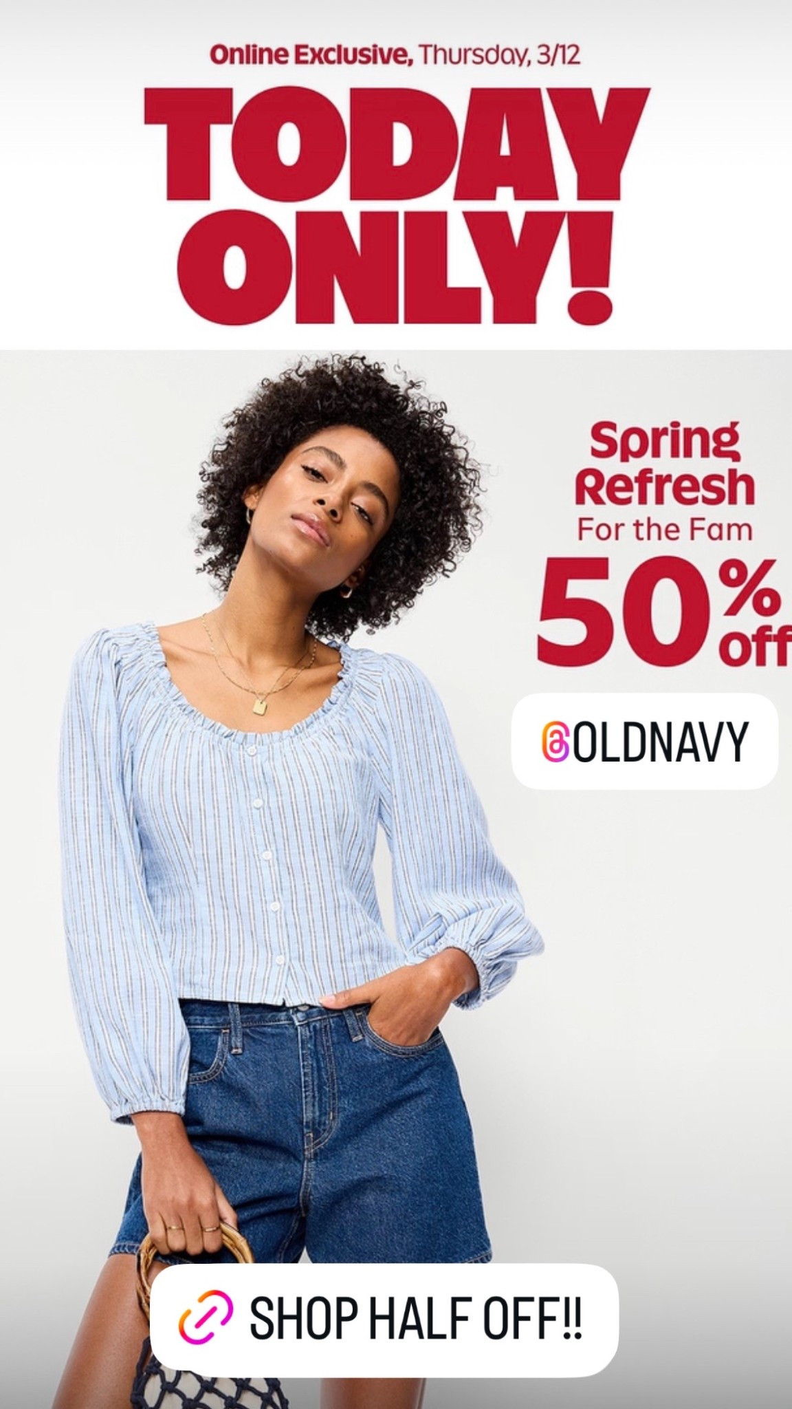 Old navy sale
Old navy style
Half off sale


#LTKSaleAlert #LTKgrwm #LTKmomlife